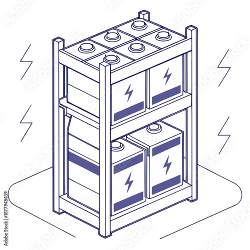 Semi transparent energy cells in a modern rack energy storage