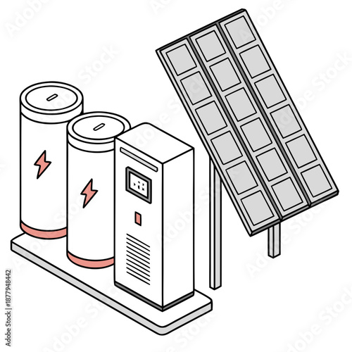Solar panel with energy storage system battery inverter