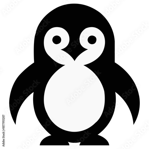 Penguin Vector Art Design Logo