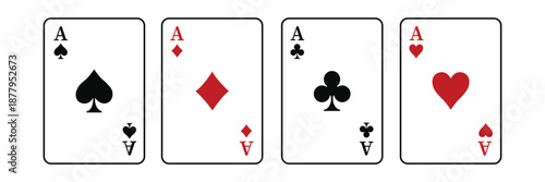 playing cards icons set both black and red isolated on transparent background.playing cards icons set both black and red isolated on transparent background.playing cards icons set both 