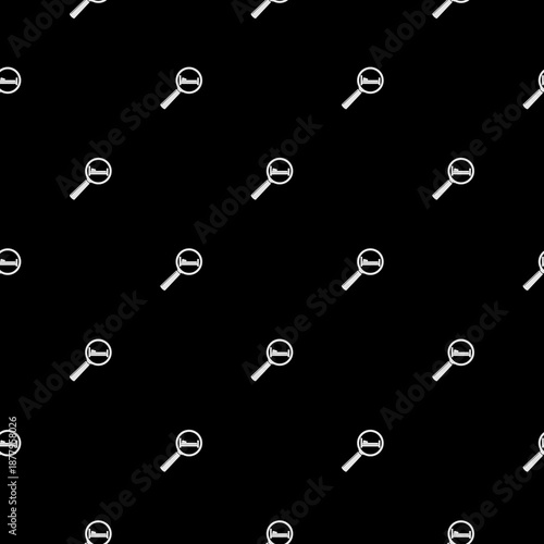 Search bed seamless pattern isolated on black background