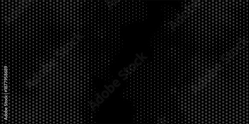 Carbon background. Dark geometric texture. Futuristic metal design for banner, poster or website. Realistic composite material. Black metal cells. Vector illustration.