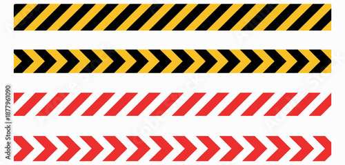 Barricade Tape Vector: Seamless Warning Stripes for Construction and Safety Hazards