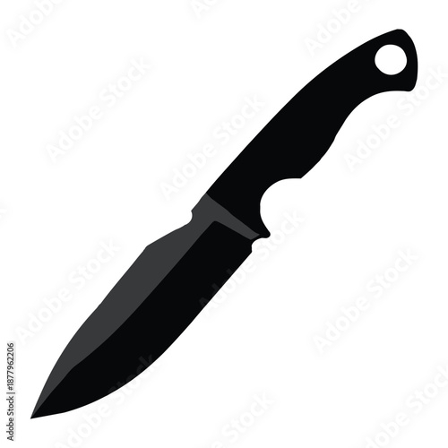  Kukri knife vector icon, classic curved blade symbol for cultural weapon representation, historical warfare visuals, outdoor adventure graphics, emblem design and modern illustration projects.