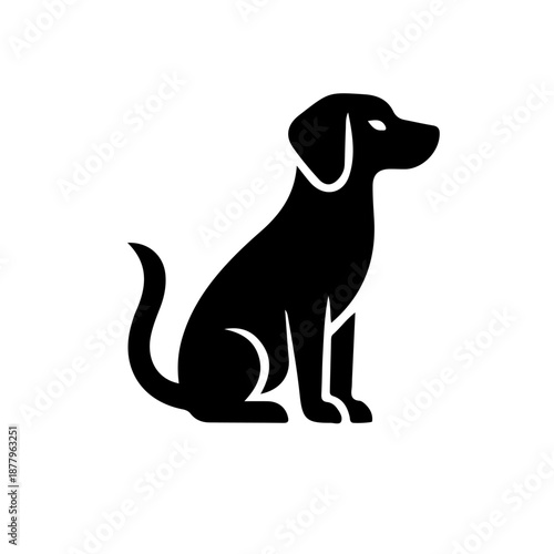 dog silhouette vector