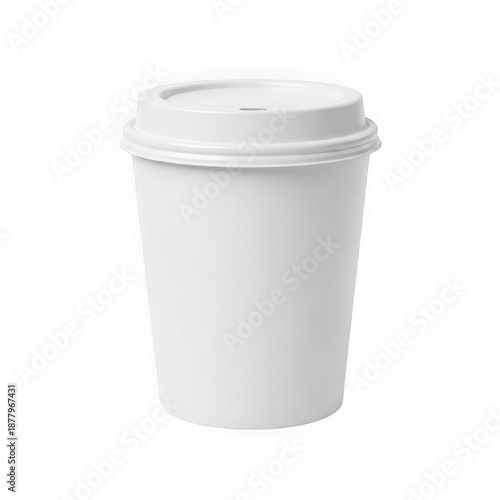 Wallpaper Mural Single white coffee cup isolated on transparent background Torontodigital.ca