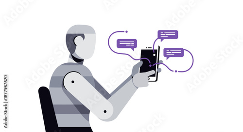 Robot Using Smartphone with Data Flow.
