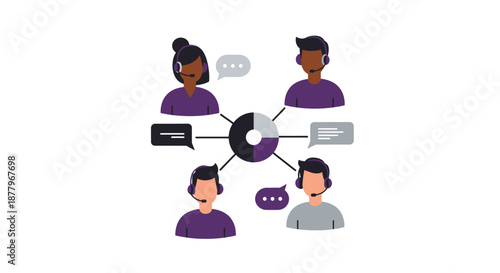 Group of People Communicating with Each Other.