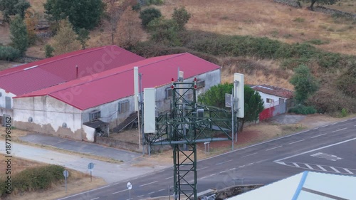 Mobile phone mast Aerial with antennas