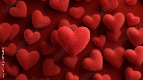 red heart background