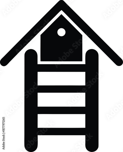 renovationladdersilhouettetransparentbackground