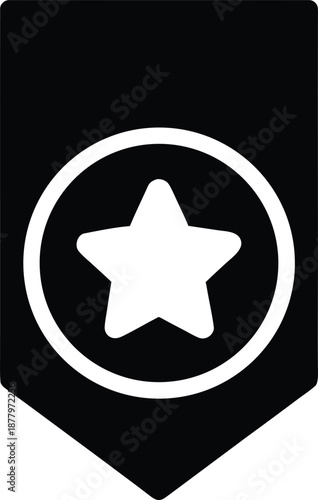 starbadgesilhouettevectortransparentbackground