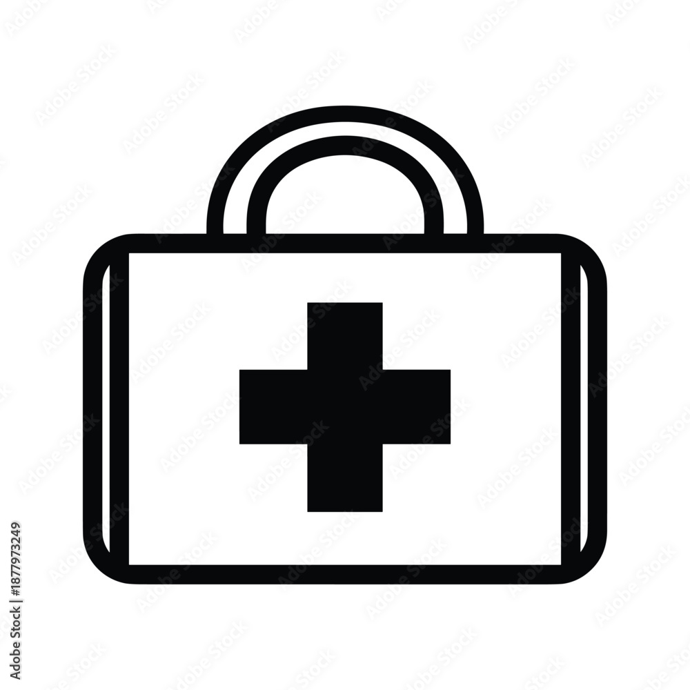 Obraz premium First Aid Kit Icon Illustration