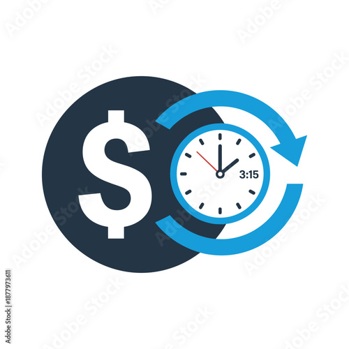 Time is Money Concept Icon