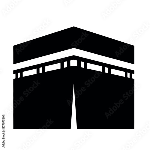 Iconic structure of the Kaaba Vector
