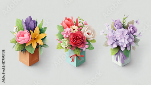 bouquet of tulips on wooden background