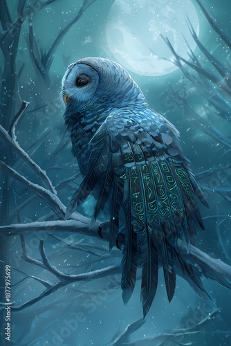 Owl Viking Nordic Mythology Dark Fantasy