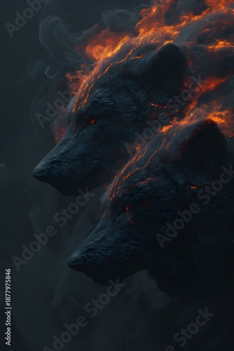 Wolf Viking Nordic Mythology Dark Fantasy