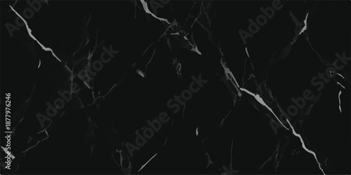 Dramatic Black Marble Texture with Bold White and Golden Mineral Streaks for High-End Decor