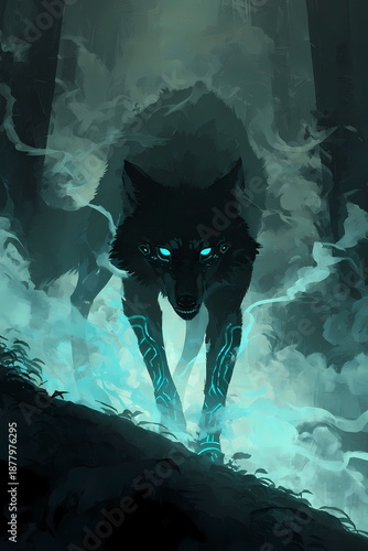 Wolf Viking Nordic Mythology Dark Fantasy