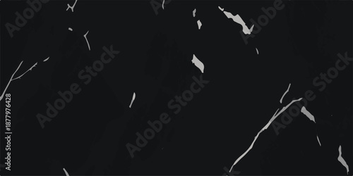 Luxury Black Marble Texture with Elegant White Veins for Interior Design and Product Background