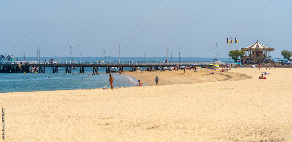 Obraz premium Beach scenery near Arcachon