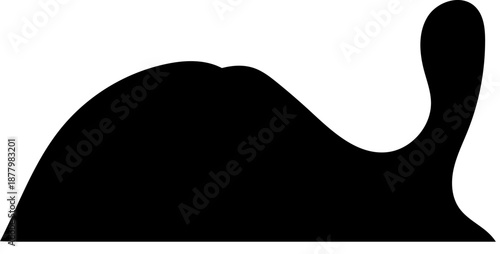 Cute Black Cat Resting on Flat Surface