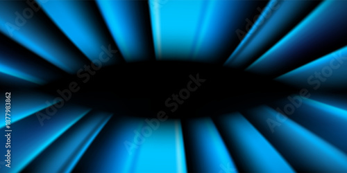 Technology background, futuristic, abstract dark blue gradient with light effect for presentation.