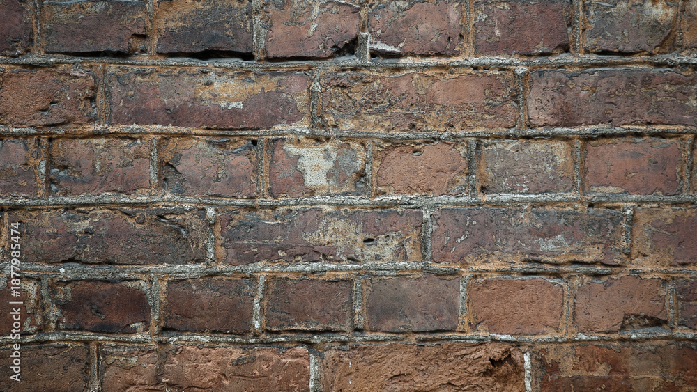 Fototapeta premium old brick wall close up