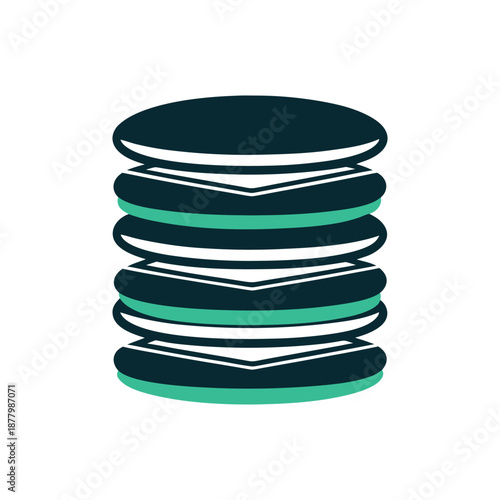 Stacked Folded Socks Vector Icon