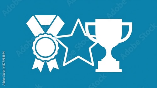 incentive and reward Flat 2D vector outline illustration animation