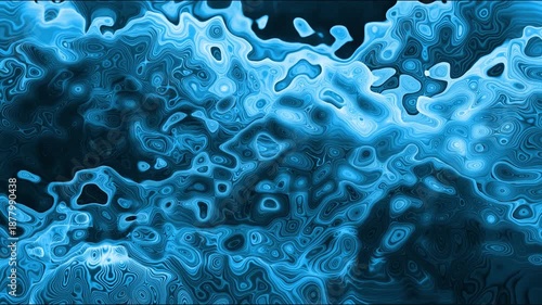 Abstract colorful background liquid reflecting vibrant surface looped 4k video