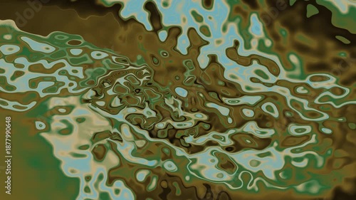 Abstract  Green Colour Liquid waves motion flowing background Seamless looping. Video animation Ultra HD 4K 3840x2160