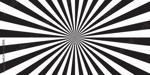 Sunburst Modern retro vintage sunrise sunbeam element spiral striped. Spiral starburst and striped pattern abstract geometric retro sunrays line wavy texture.