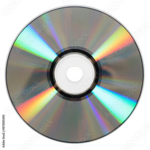 Shiny cd disc isolated on transparent background