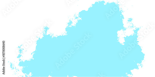Abstract watercolor background vector illustration of a blue world map and sky clouds featuring a grunge paint design of Europe and Greece for a geography atlas