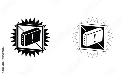 Solar panels with sun ray design Vector