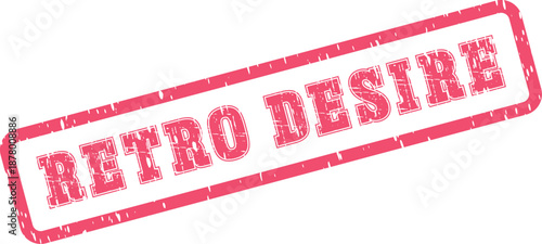 Captivating retro desire stamp conveying a powerful sense of classic vintage longing
