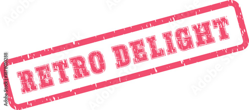 Exquisite retro delight stamp offering a charming impression of classic vintage style