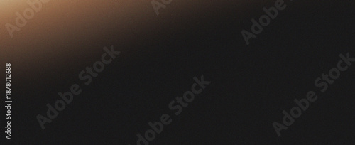 Abstract dark grainy background noise texture warm light gradient shape design wallpaper backdrop banner poster header. Rough contemplative surface with subdued minimalist mood.