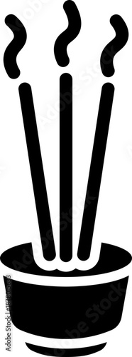 Incense Sticks Glyph Icon