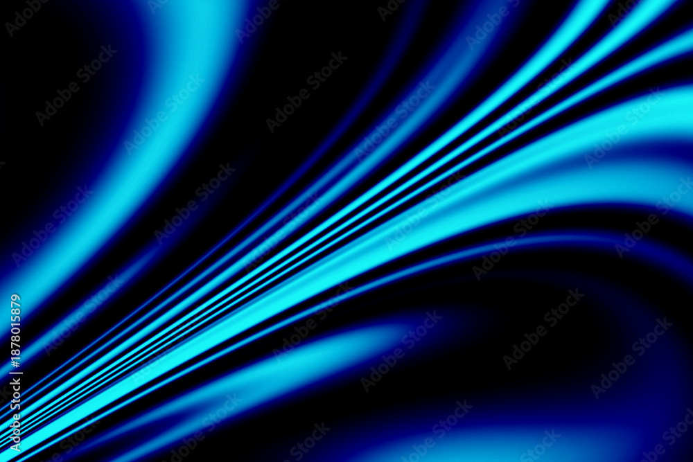 Obraz premium Modern Neon Blue Abstract Motion Background