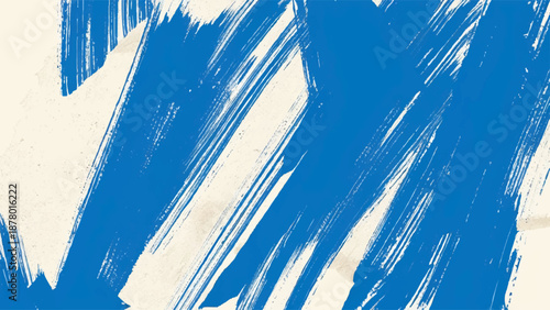 Grunge blue paint brush strokes create a light water texture pattern with motion lines for a swimming pool sea backdrop illustration and nature wallpaper design