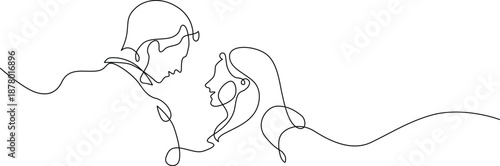 Two animals interacting playfully Vector