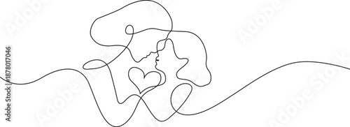 Abstract love symbols Vector