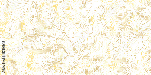 Light abstract design featuring gentle wavy contour lines in cream and pale gold tones, topography-inspired flow, airy mood, refined and artistic background texture.