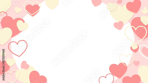Seamless Romantic Heart Pattern Background for Valentine's Day, Weddings, and Love Celebrations