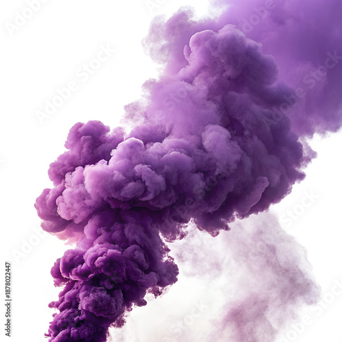 Deep Purple Smoke Haze Overlay for Modern Branding Isolated on Transparent Background PNG