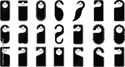 Collection of various door hanger shapes and designs