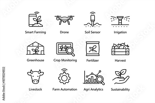 Smart farming innovations: drone, soil sensor, irrigation, agri analytics, sustainability